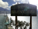 The sign in Silent Hill: The Arcade.