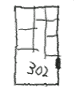 Unused map of Room 302 in Apartment world.