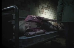 Maria resting in Room S3.