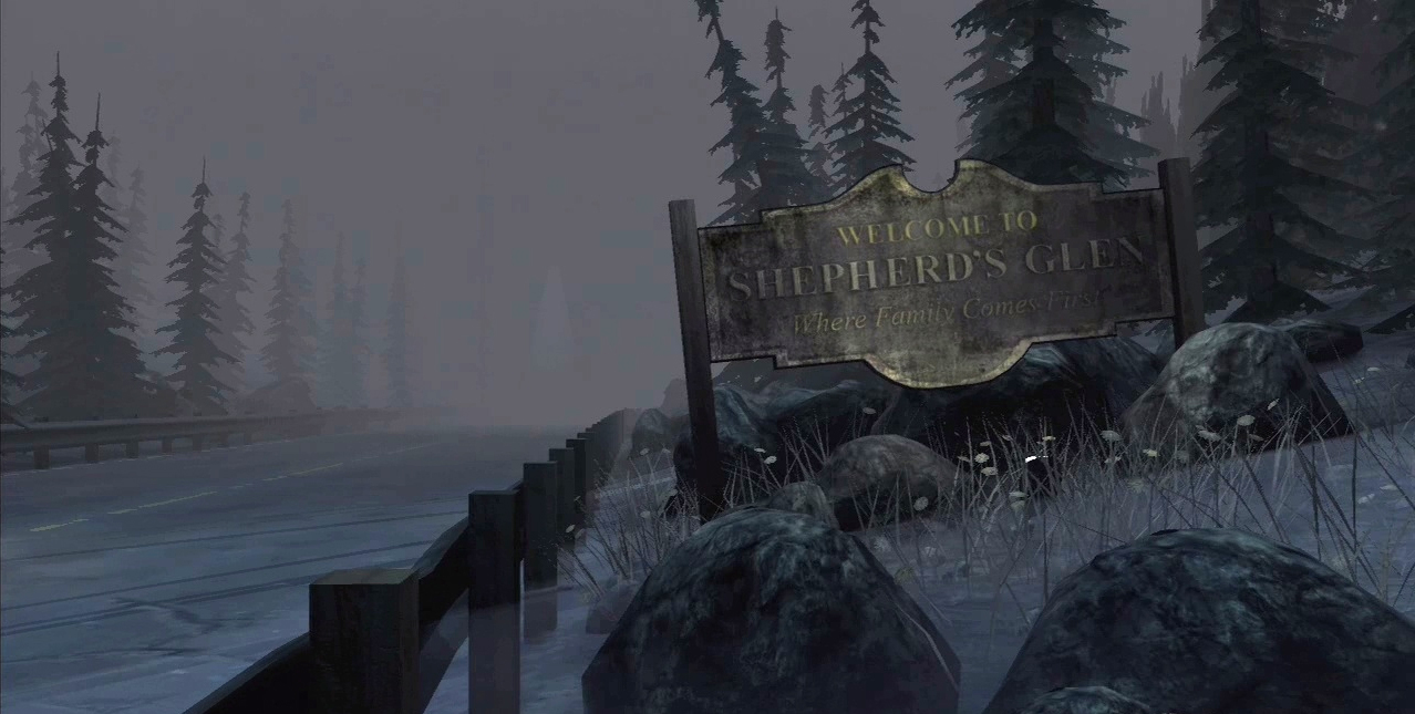 Silent Hill 2: A sign at the beginning of the game