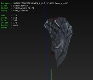 Fragment of the Doll's Arm in its broken state.