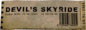 The sky-tram ticket.