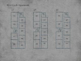 Map of the Blue Creek Apartments.