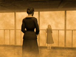 Hanna with her mother.