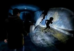 A Larval Stalker and the swan boat.