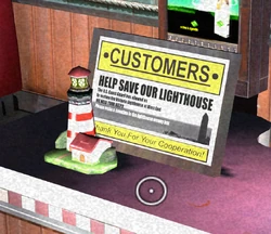 Note about the lighthouse restoration.
