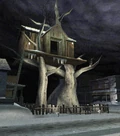 Tree house in Shattered Memories.