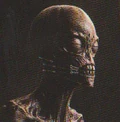 Young concept art of the Missionary's visage.