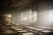 A classroom in the Fog World.