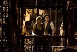 Heather and Vincent in the Otherworld version of Jacks Inn Room 106.
