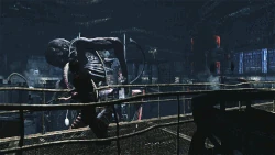 The Wheelman attacking with his fist.