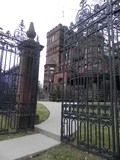 The gates of the orphanage.