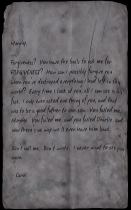 Carol s Letter Silent Hill Wiki Fandom