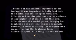 Closed case memo found in the Public Records Office.