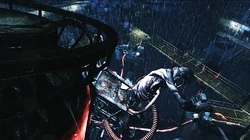 The Wheelman collapsing.