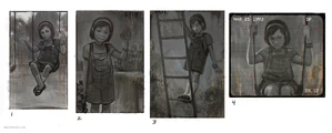 Artwork of Cheryl playing.