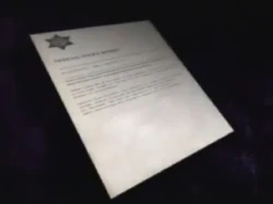 Altered police report found in the Public Records Office.