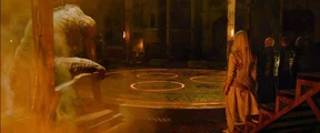 Claudia in the Sanctuary.