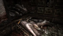 Morgue of corpses.
