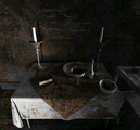 The goblet in Room 302's secret storeroom in Silent Hill 4: The Room.