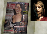 Maria's photo in the corner of a magazine in Silent Hill 3.