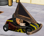 Pyramid Head in Krazy Kart Racing.