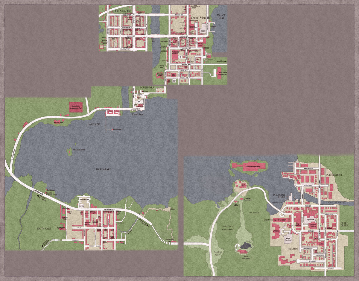 Silent Hill Maps - Silent Hill Memories