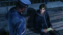 Howard gives a letter to Murphy.