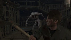 Murphy Pendleton with a pickaxe.
