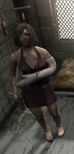 Айлин с пистолетом-пулемётом