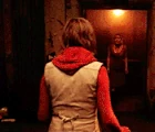 RoseRun.gif (2.02 MB) Rose orders Heather to run before the elevator door closes.