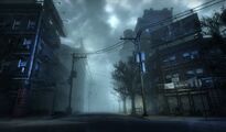 Silent Hill: Downpour features a dark version of the fog, yet not as dark as in Silent Hill: Homecoming.