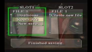 Silent Hill save screen with "Room 302" save.