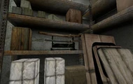 The katana in the storage room.