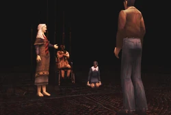 Harry, Dahlia, and Alessa in Nowhere.