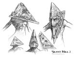 An original Roger Avary concept of Red Pyramid without his helmet, drawn by Martin Mercer.