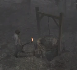 The torch is used to illuminate wells.