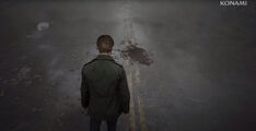 Blood on the road.