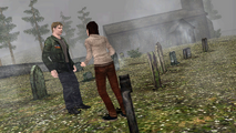 Angela warns James there's "something wrong" about Silent Hill.
