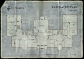 A map of the first floor of the monastery.