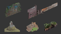 Props rendered by 3ds Max.
