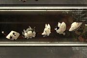 The five emblems of the Silent Hill ƒ endings.