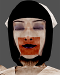 Nurse face in Silent Hill 3.