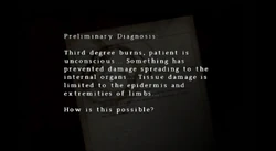 The patient diagnosis.