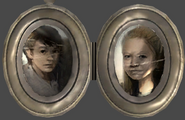 The sisters in Nora's locket.