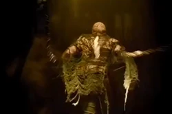 Leonard as a monster.