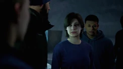 Nils and others in the ice hotel shelter.