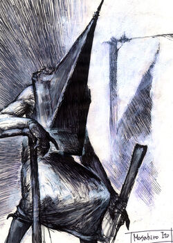 Edit of White Pyramid Head, the concept Masahiro Ito (Pyramid