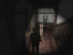 In Silent Hill 2, James enters a room containing a mannequin