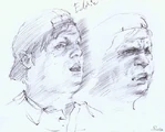 Concept sketch of Eddie's anger.